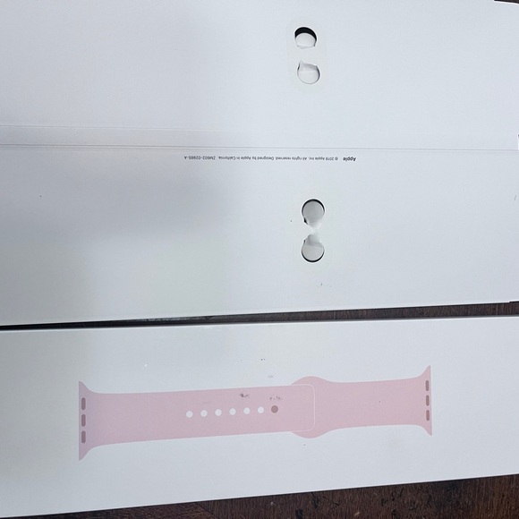 Apple Watch Sport Band - Gold Stainless Steel Pin - Pink Sand (New in Box) - Picture 9 of 15